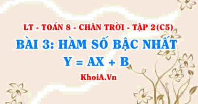 Đồ thị hàm số y=ax+b, cách lập bảng giá trị và cách vẽ đồ thị hàm số y = ax + b? Toán 8 bài 3 Chân trời Tập 2 c5